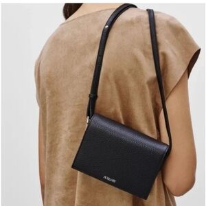 auxiliary micro calish pebbled leather bag (a few scuffs)